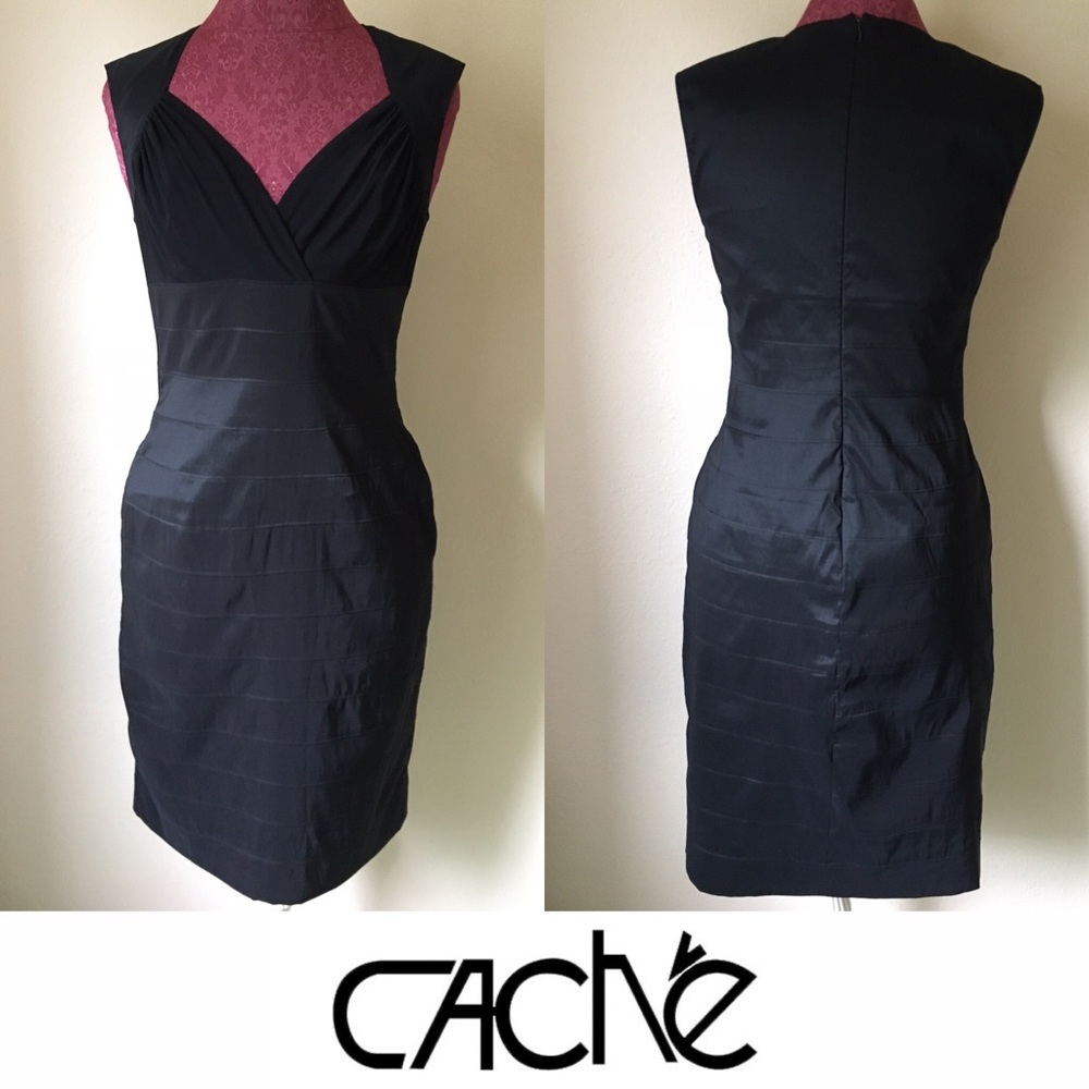 Black Dress with Sweetheart Neckline